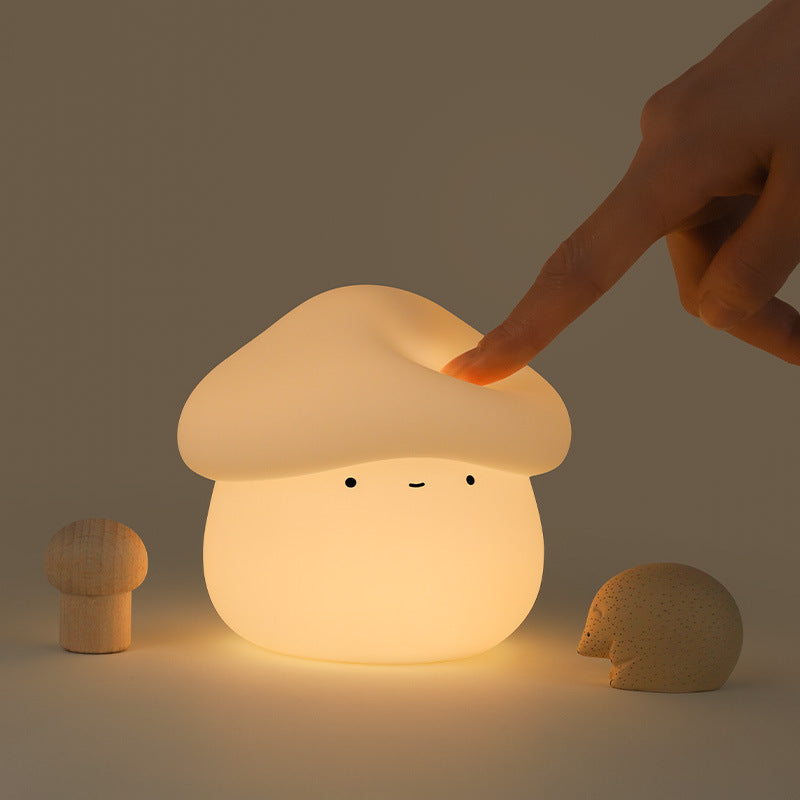 UNew Mushroom Small Night Lamp Cute Timing Night Light