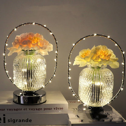 Led Carnation Small Night Lamp Decoration Living Room