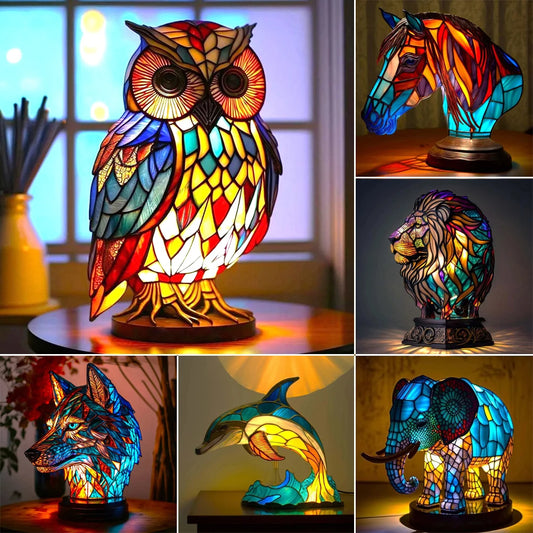 3D Colored Animal Light Desk Lamp Animal Series Decorative