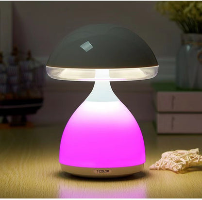 Color Dimming Rechargeable Bedside Mushroom Lamp