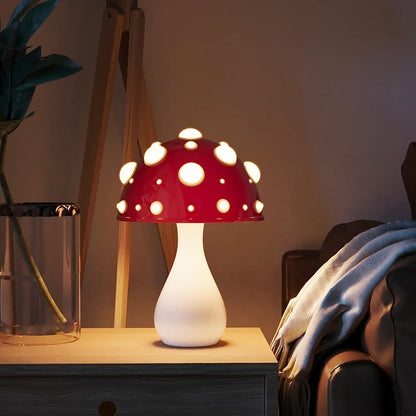 Mushroom Decorative Table Lamp Bedroom Dimming