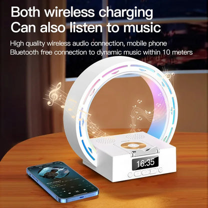 4 In 1 Wireless Bluetooth-compatible Speaker Charging Pad