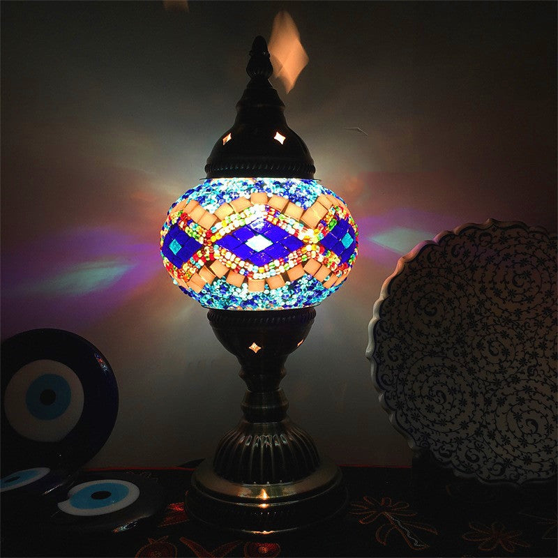 New Style Turkish Mosaic Table Lamp Vintage Art