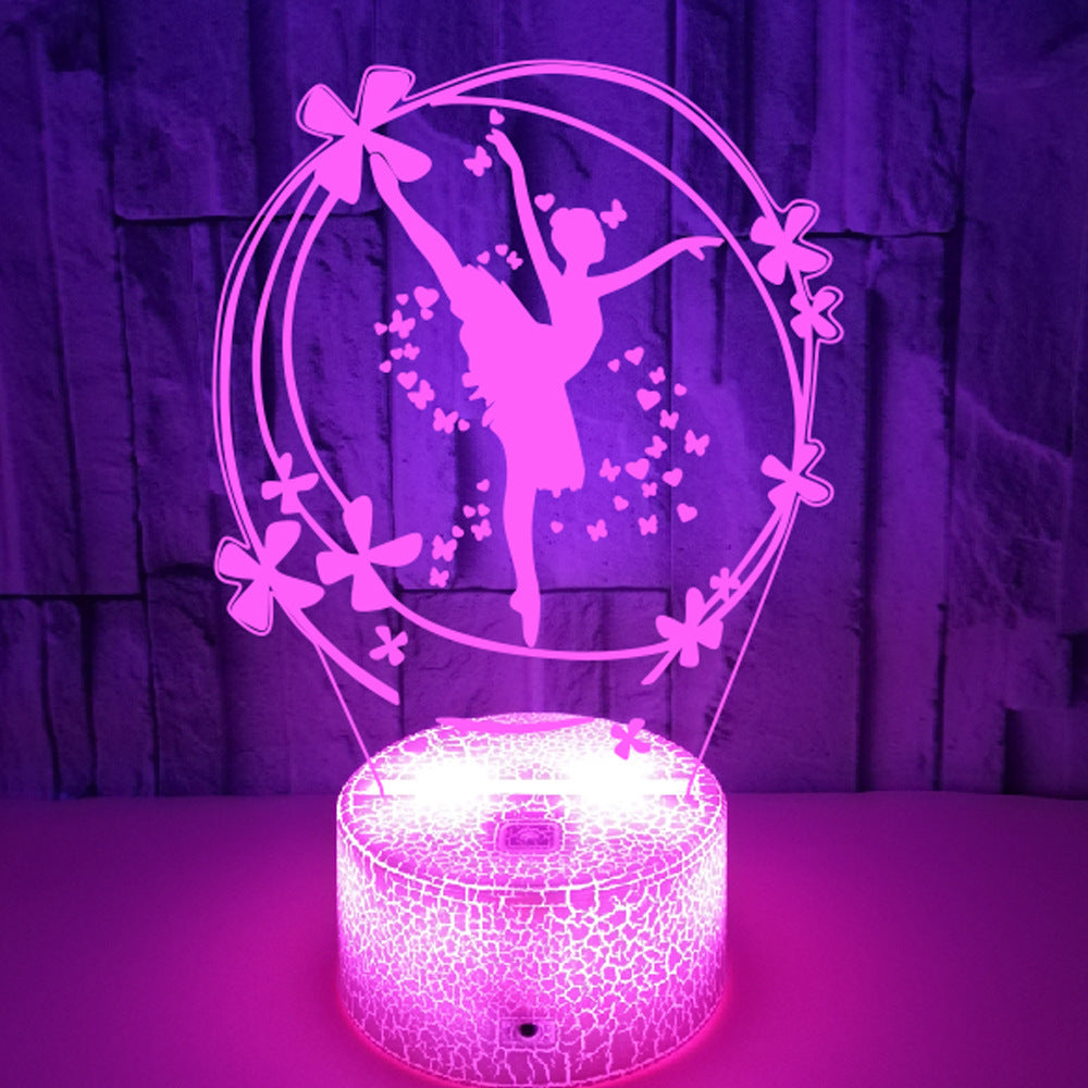 Foreign Trade Ballet Colorful Touch LED Table Lamp