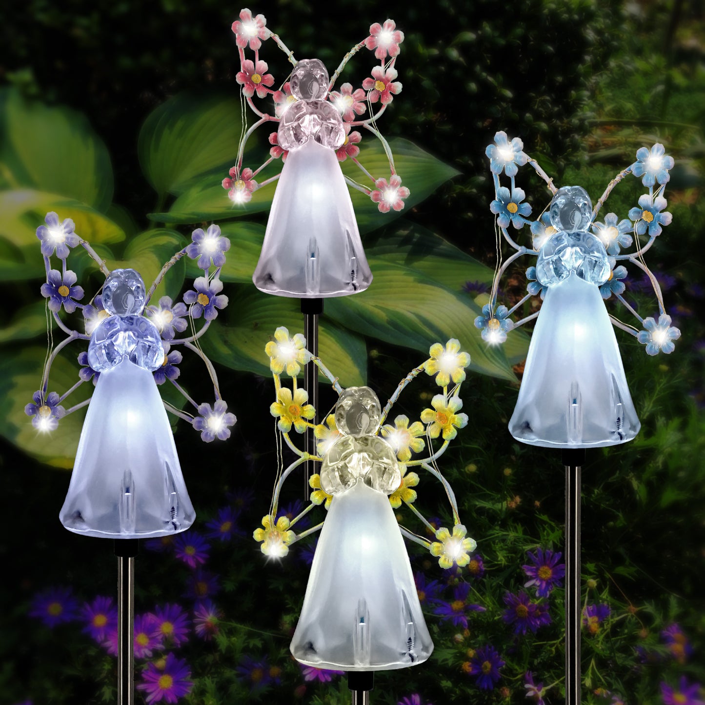 Solar Angel Garden Lights Outdoor Decoration