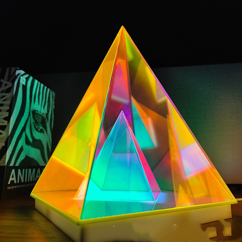 Pyramid Table Lamp Creative Night Light