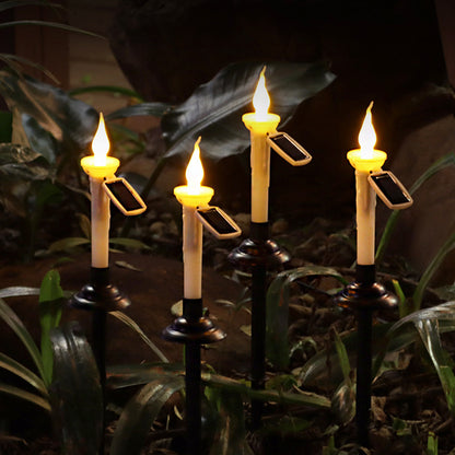 Outdoor Solar Candle LED Ground Lamp Garden Garden Decoration