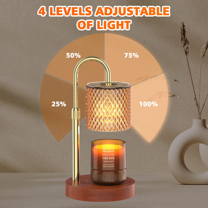 RAINBEAN Candle Warmer Lamp Adjustable Height Electric  Light