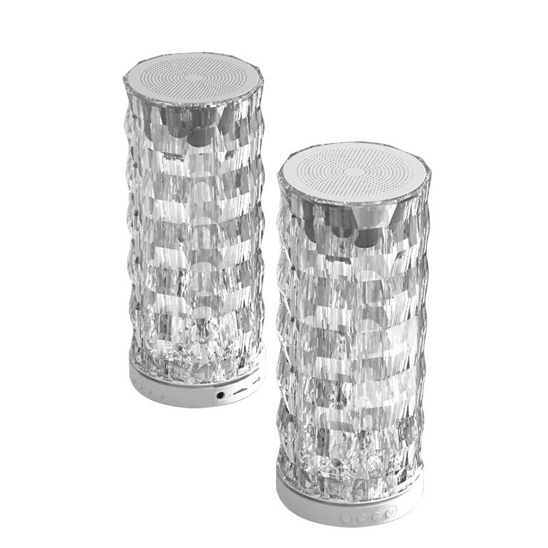 Crystal Lamp Atmosphere Light Desktop Sound Subwoofer Speaker