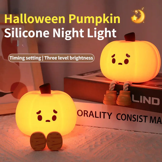 Home Decor Halloween Pumpkin Night Light Cute Lamp