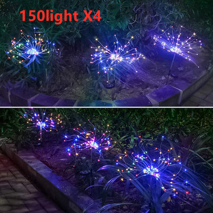 New Ground Plug Solar Fireworks Light LED Light