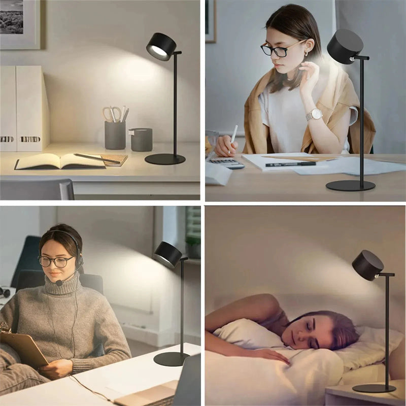 Magnetic Touchable LED USB Rechargeable Table Lamp 360 Rotate