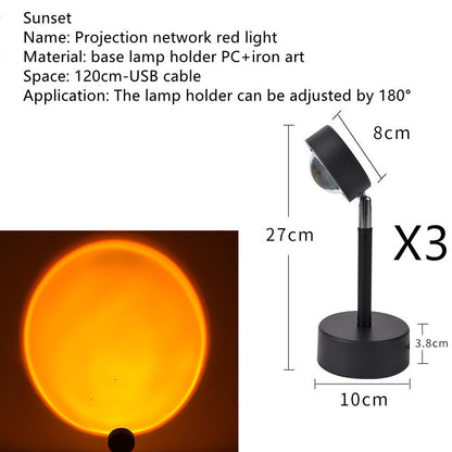 The Sun Never Sets Projection Sunset Atmosphere Light