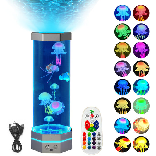 Jellyfish Lava Lamp 17 Colors Changing 15inch Jellyfish Lamp