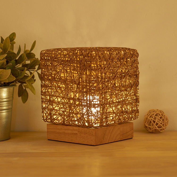 Hand-Knit Dimmable Square LED Desk Lights lamp Night Lighting