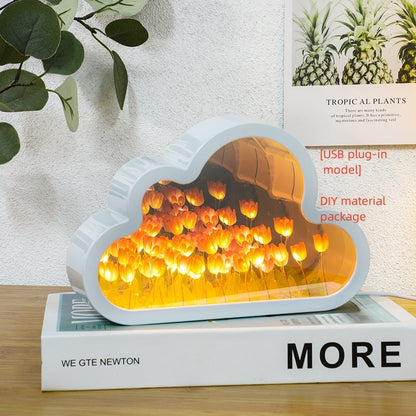 Tulip Night Lamp DIY Material Cloud Tulips Night Lamp Decorative