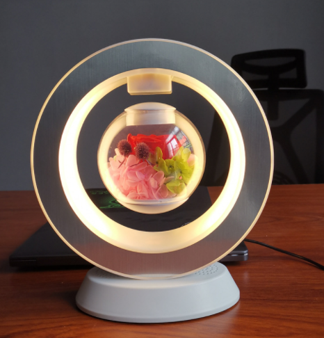 Heart Floating Table LED Night Light Magnetic Levitation Creatives Lamp