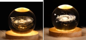 Luminous Starry Sky And Planets Moon Moon Crystal Ball