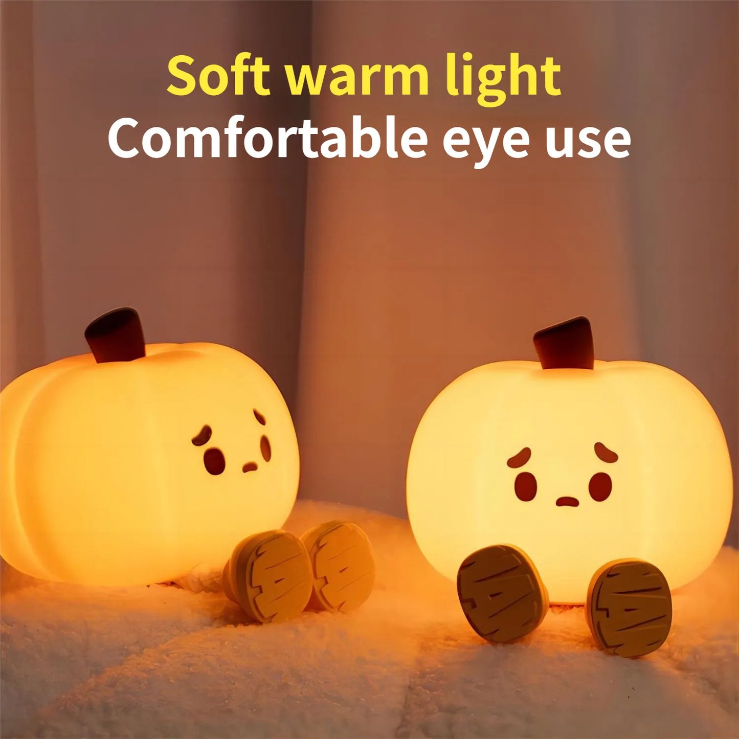 Home Decor Halloween Pumpkin Night Light Cute Lamp