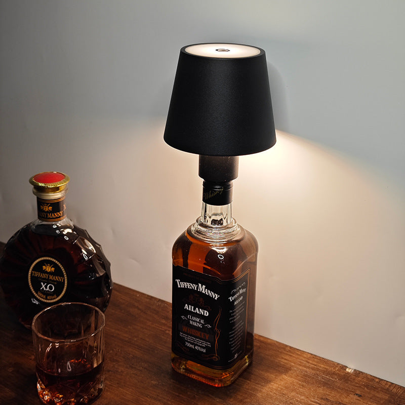 Bar Table Lamp Wine Bottle Lights Bistro Ambience Light