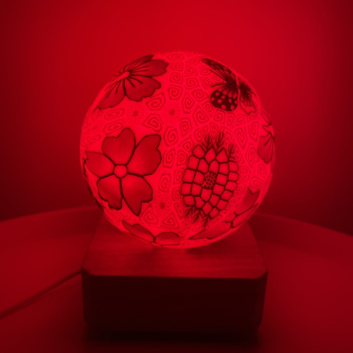 Glass Ball Lamp USB Plug In LED Colorful Dimming Lamp