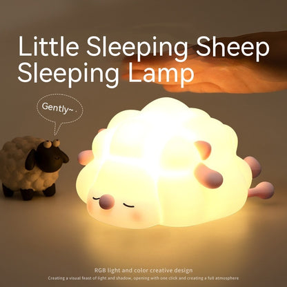 Cute Silicone Night Lights Sheep Cartoon Bedroom Lamp