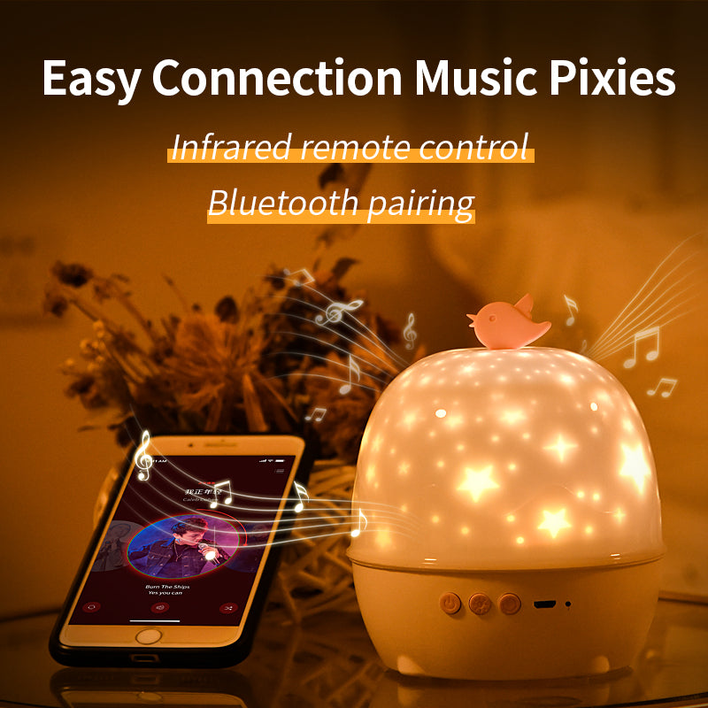 Projection Lamp 6 Kinds Of Projection Patterns Bluetooth Sound Lamp LED Night Lamp Indoor Atmosphere Lamp Birthday Gift