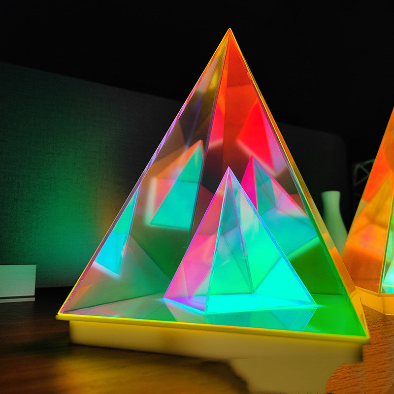 Pyramid Table Lamp Creative Night Light