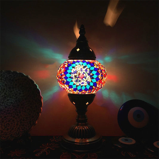 New Style Turkish Mosaic Table Lamp Vintage Art