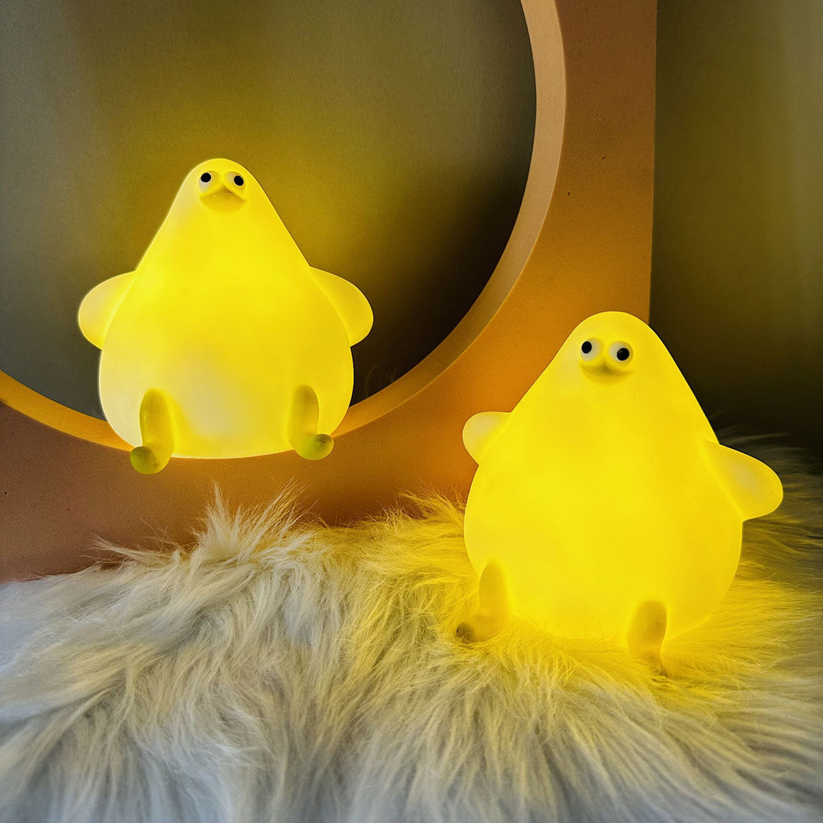 Warm Lovely Cute Cartoon Silicone Sea Gull Night Light