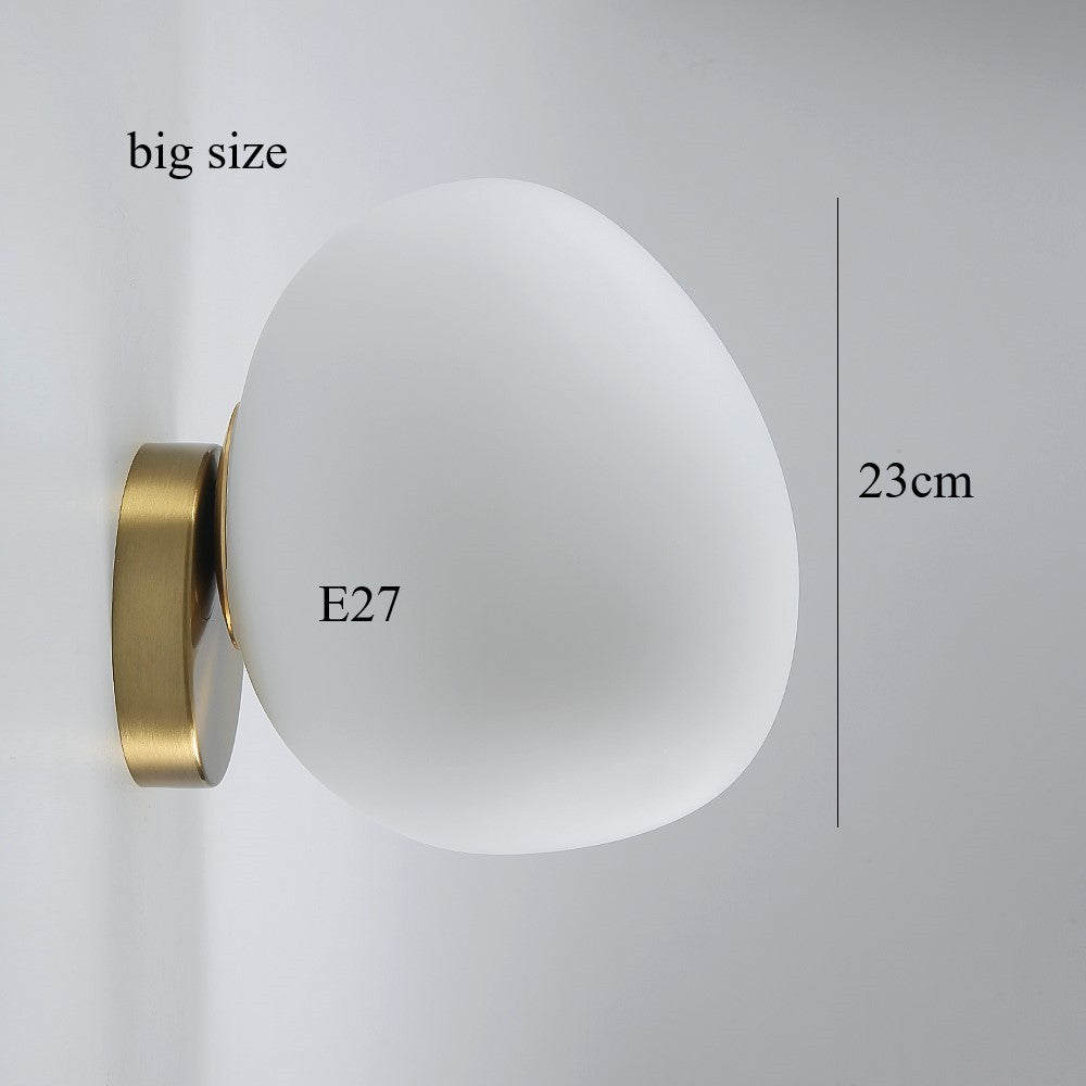 Special-shaped Glass Small Wall Lamp Bedroom Dining Room