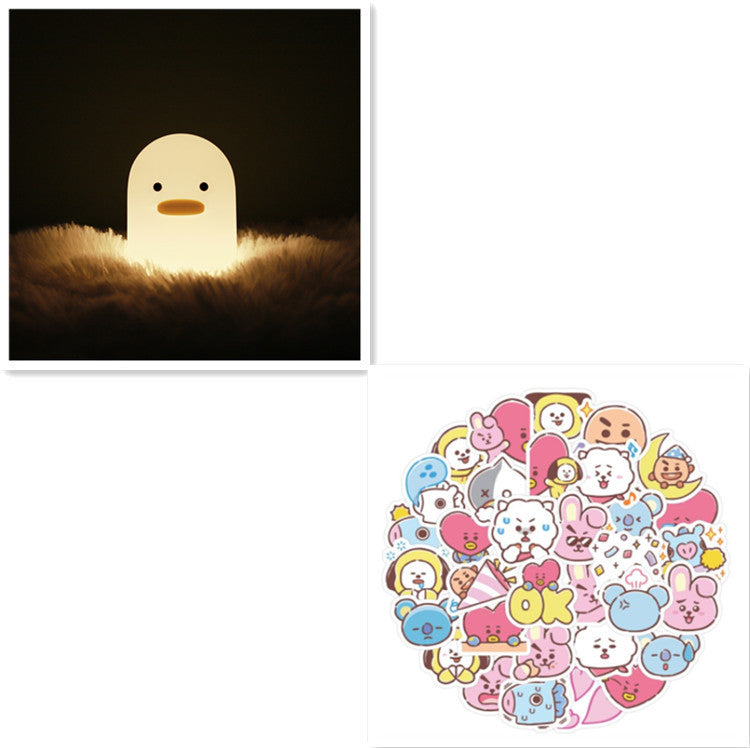 Nordic Cute Lovely Cartoon Dull Duck Led Night Light