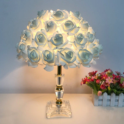 Wedding Decoration Lamp 220V Bedside Desk Roses  Lamp Flower Light