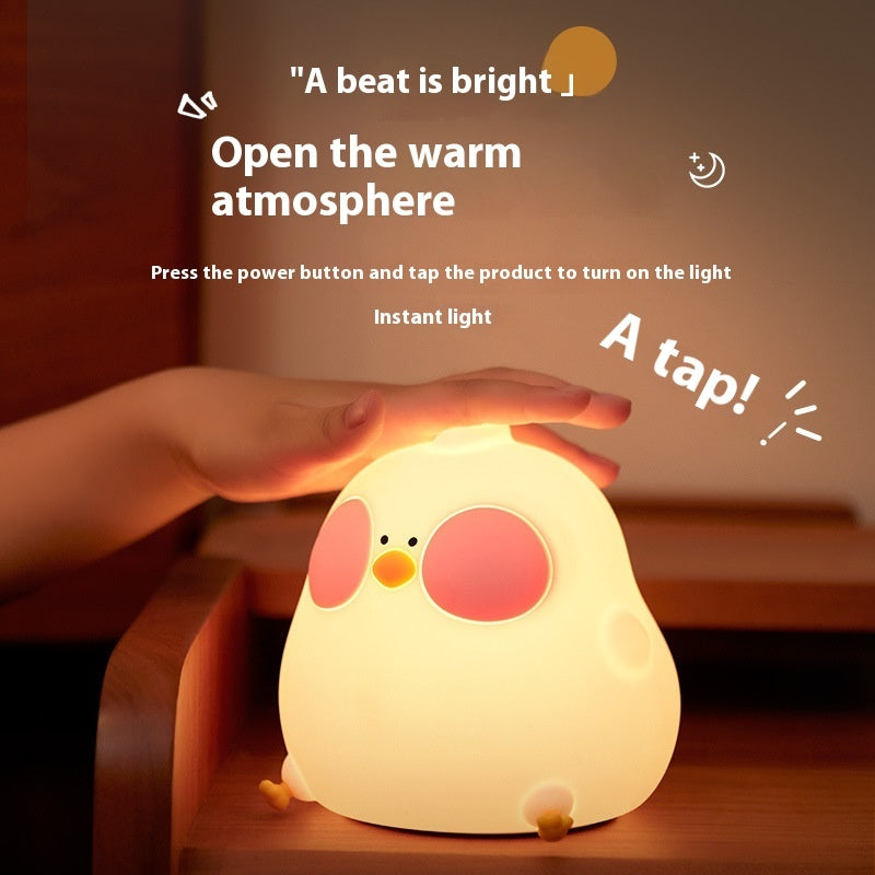 Cool Chicken Silicone Night Lamp Creative RGB Colorful Remote Control Night Light