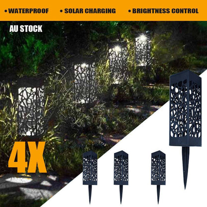 4pcs LED Solar Garden Ground Lights Sensor