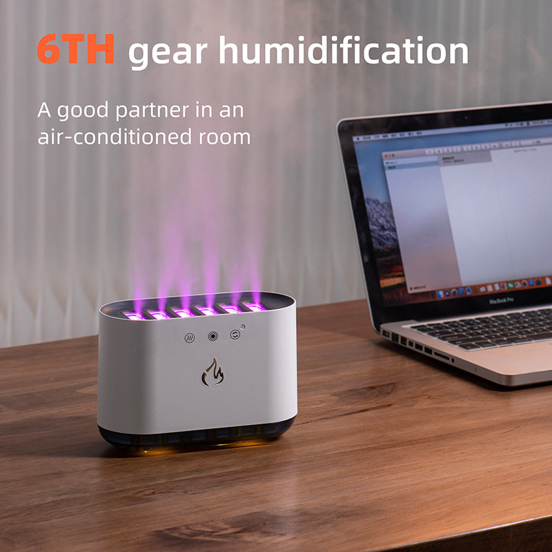 Dynamic Flame Humidifier USB Portable H20 Light