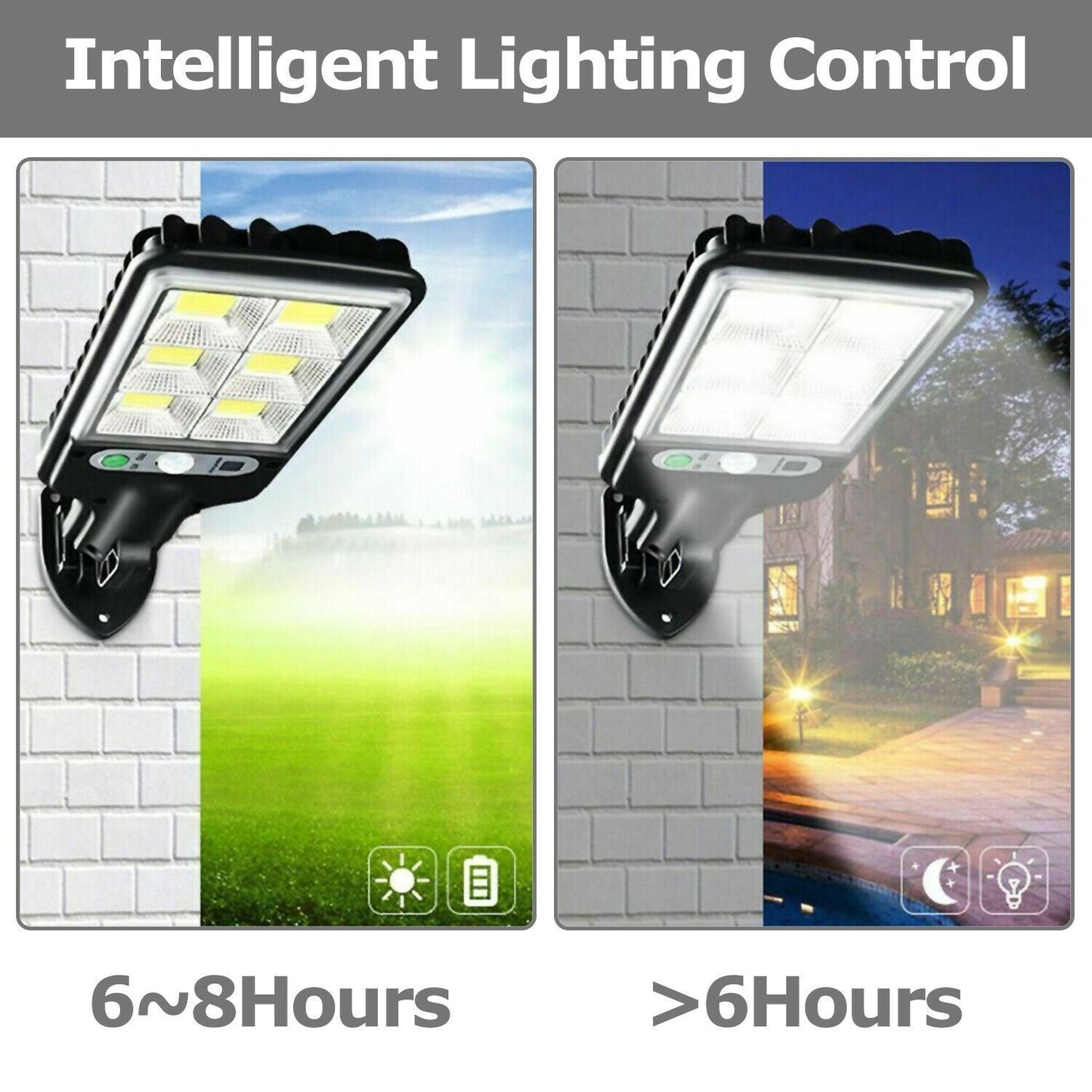 LED Solar Motion Sensor Light Bright Garden Outdoor Lights