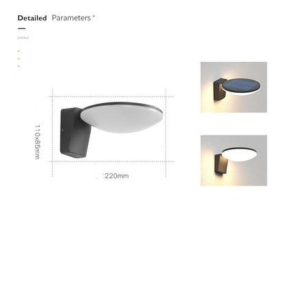 Simple Modern Outdoor Solar Wall Light Waterproof