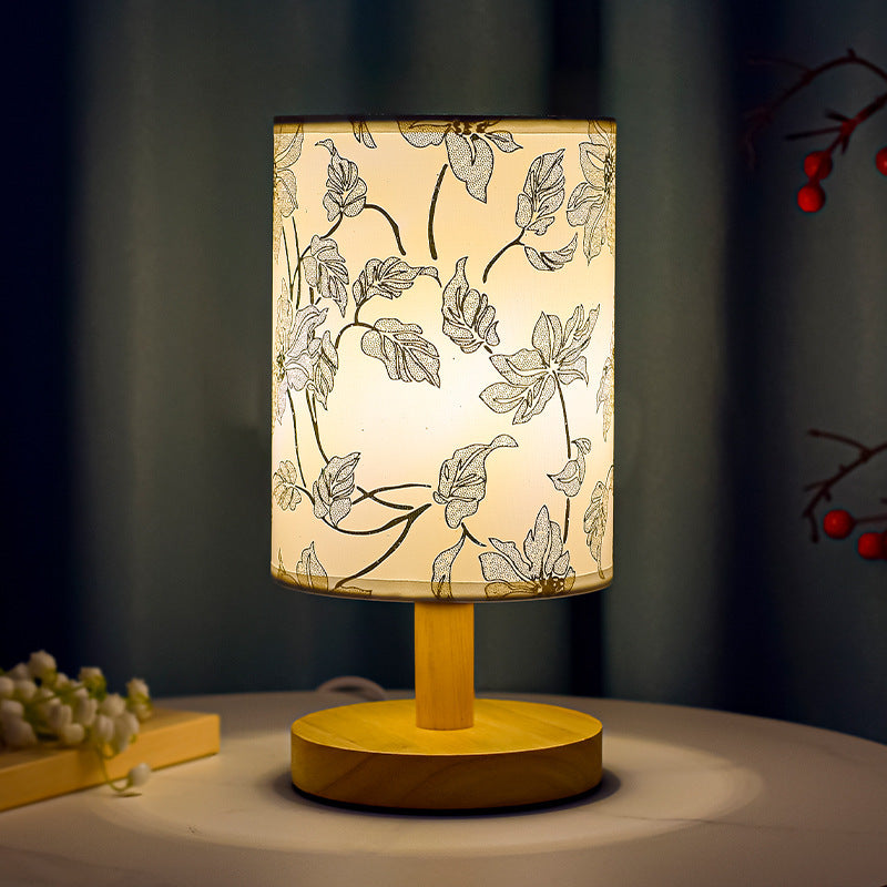 Cozy Table Lamp Bedroom Bedside Chinese Style Literary