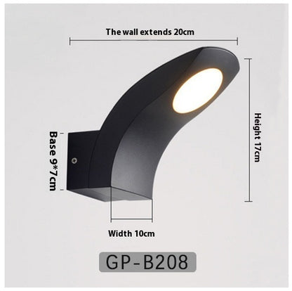 Outdoor Waterproof Led Wall Lamp Simple Terrace