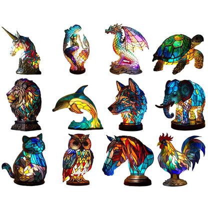 3D Colored Animal Light Desk Lamp Animal Series Decorative