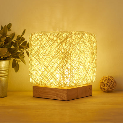 Hand-Knit Dimmable Square LED Desk Lights lamp Night Lighting