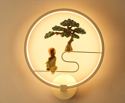 Simple Chinese Style Mural LED Wall Lamp