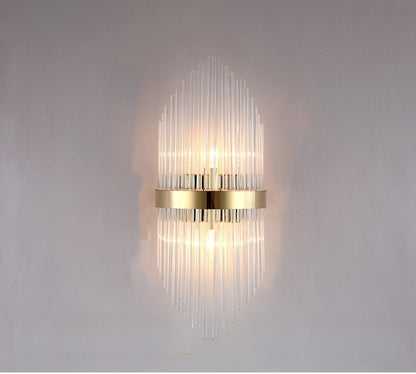 Modern Living Room Light Luxury Crystal Creative Wall Lamp