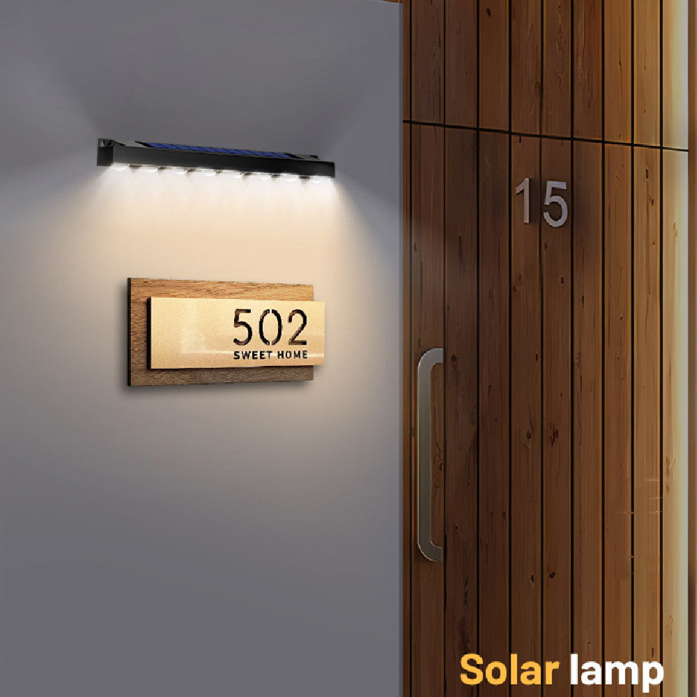 New Outdoor Solar Signboard Embedded Strip Light