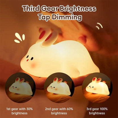 Cute LED Night Light Touch Sensor Nightlights Big Face