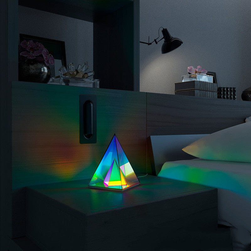 Pyramid Table Lamp Creative Night Light