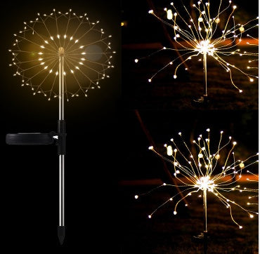 New Ground Plug Solar Fireworks Light LED Light