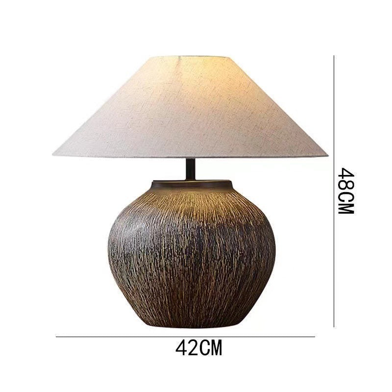 Ceramic Table Lamp Silent Style Large Modern Ornament