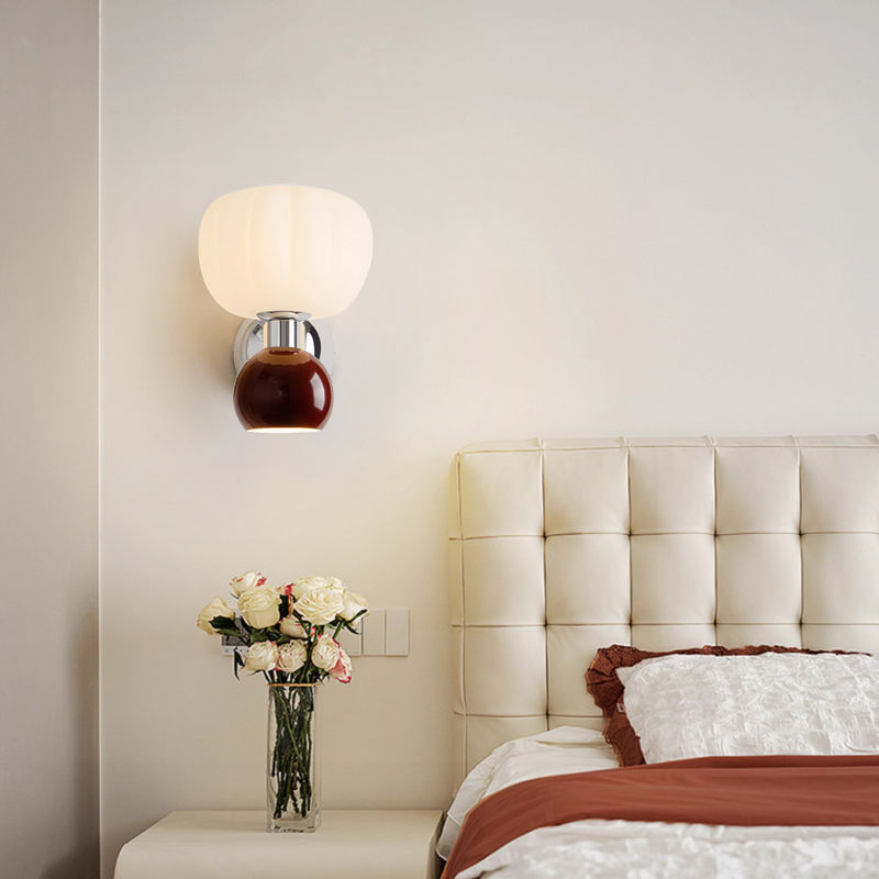 Cream Style Wall Lamp Bedroom Bedside Lamp Aisle Light